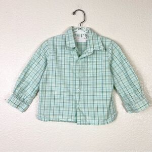 Cocoon Mint Green Plaid Button Up Shirt